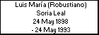 Luis María (Robustiano) Soria Leal