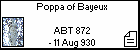 Poppa of Bayeux 