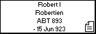 Robert I Robertien