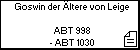 Goswin der Ältere von Leige 