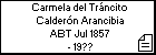 Carmela del Tráncito Calderón Arancibia