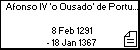 Afonso IV 'o Ousado' de Portugal 