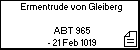 Ermentrude von Gleiberg 