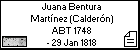 Juana Bentura Martínez (Calderón)