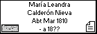 María Leandra Calderón Nieva