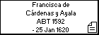 Francisca de Cárdenas y Ayala