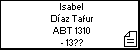 Isabel Díaz Tafur