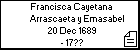 Francisca Cayetana Arrascaeta y Emasabel