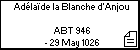 Adélaïde la Blanche d'Anjou 