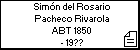 Simón del Rosario Pacheco Rivarola