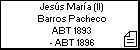 Jesús María (II) Barros Pacheco