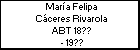 María Felipa Cáceres Rivarola