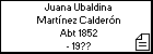 Juana Ubaldina Martínez Calderón