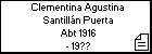 Clementina Agustina Santillán Puerta
