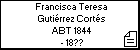 Francisca Teresa Gutiérrez Cortés