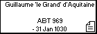 Guillaume 'le Grand' d'Aquitaine 