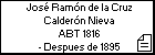 José Ramón de la Cruz Calderón Nieva