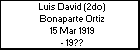 Luis David (2do) Bonaparte Ortiz