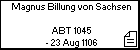 Magnus Billung von Sachsen 