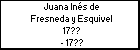 Juana Inés de Fresneda y Esquivel