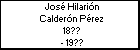 José Hilarión Calderón Pérez