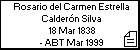 Rosario del Carmen Estrella Calderón Silva