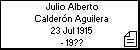 Julio Alberto Calderón Aguilera