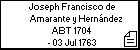 Joseph Francisco de Amarante y Hernández