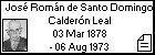 José Román de Santo Domingo Calderón Leal