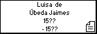 Luisa  de Úbeda Jaimes
