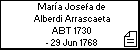 María Josefa de Alberdi Arrascaeta
