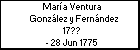 María Ventura González y Fernández