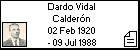 Dardo Vidal Calderón