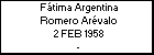 Fátima Argentina Romero Arévalo