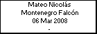 Mateo Nicolás Montenegro Falcón