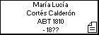 María Lucía Cortés Calderón