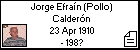 Jorge Efraín (Pollo) Calderón