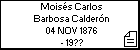 Moisés Carlos Barbosa Calderón