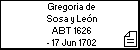 Gregoria de Sosa y León