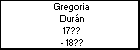 Gregoria Durán