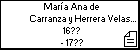 María Ana de Carranza y Herrera Velasco