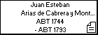 Juan Esteban Arias de Cabrera y Montenegro