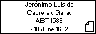 Jerónimo Luis de Cabrera y Garay