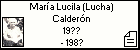 María Lucila (Lucha) Calderón