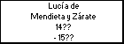 Lucía de Mendieta y Zárate