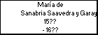 María de Sanabria Saavedra y Garay