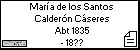 María de los Santos Calderón Cáseres