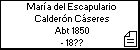 María del Escapulario Calderón Cáseres
