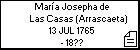 María Josepha de Las Casas (Arrascaeta)