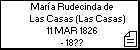 María Rudecinda de Las Casas (Las Casas)
